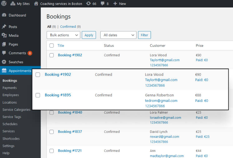 Streamlined Bookings Management