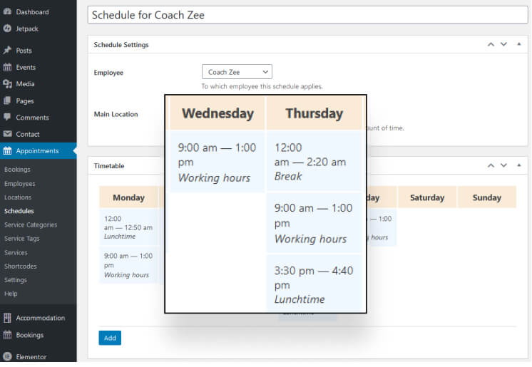 Flexible Schedule for One or Many Coaches